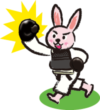 2011年賀状　2011年賀状　干支うさぎイラスト2