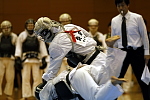 平成21年度日本拳法連盟鏡開き式
赤：浜田 三段（中央大学） vs 白：山口 初段（練馬自衛隊）、浜田が打ち掛る相手を受け流して、後頭部への押さえ面突き（一本）。