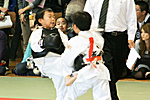 第2回日本拳法関東少年選手権大会
防具試合、小学1年生男子の部