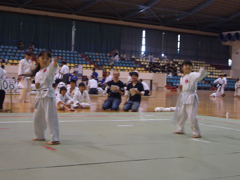 第29回日本拳法群馬県少年選手権大会 形試合　小学1・2年生の部<br>写真提供：日本拳法群馬県連盟
kata_element12_01.jpg
