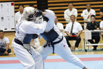 日本拳法全国選抜社会人選手権
社会人選手権、本戦トーナメント、決勝戦。白：第1普通科連隊／陸自練馬A<br>撮影：Inno