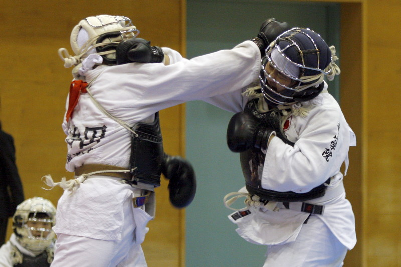 矢野杯争奪日本拳法第29回東日本学生個人選手権大会 級の部、北海道大学・岩田vs青山学院大学・上島。<br>撮影：Inno
_MG_9084.JPG