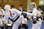 矢野杯争奪日本拳法第29回東日本学生個人選手権大会
女子の部、専修大学・川田vs立教大学・須井。<br>撮影：Inno