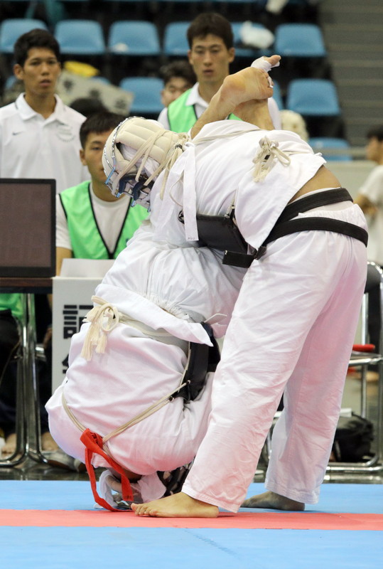日本拳法全国選抜社会人選手権大会 逆捕り（一本）。<br>撮影：Inno
E5D_3982.JPG
